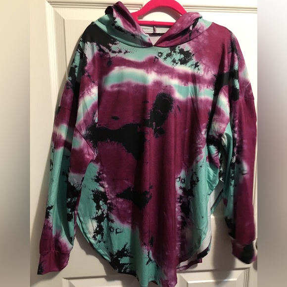 TieDye Clothing Tops - Tie Dye Hooded Shirt